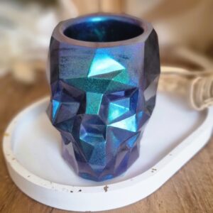 Pot déco - crâne effet holographique
